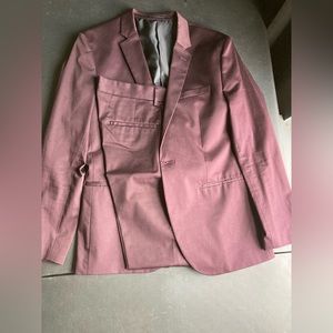 H&M Maroon/Plum Suit
